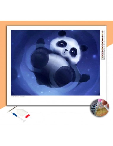 Broderie Diamant Panda vu de dessous livraison gratuite