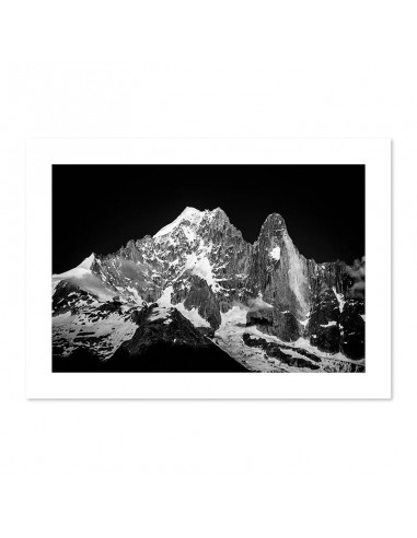 Lumière du soir sur l’Aiguille Verte et les Drus - Massif du Mont-Blanc en ligne