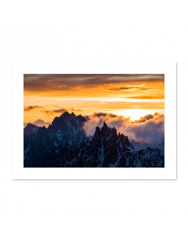 L’aiguille du Midi et L’aiguille Verte - Massif du Mont-Blanc la chaussure