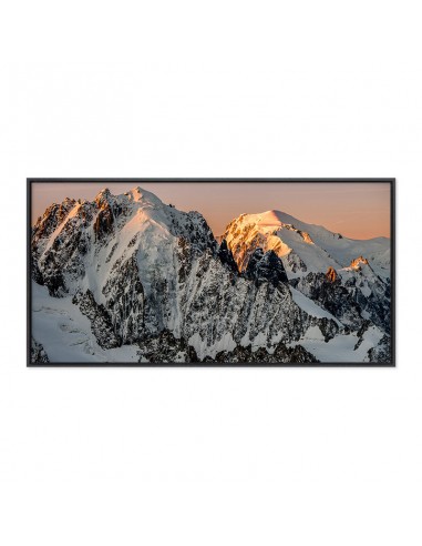 Aiguille Verte, Drus, Mont Blanc et Aiguille du Midi en linge