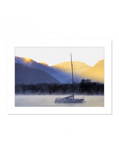 Bateau dans la brume, Lac d'Annecy acheter en ligne