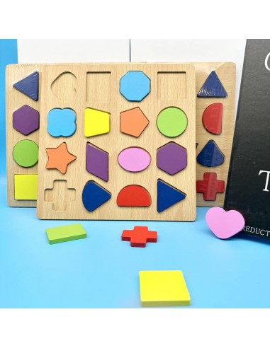 Puzzle de Formes en Bois Montessori Toutes les collections ici