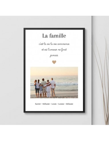 Affiche Personnalisée Famille chez Cornerstreet bien 