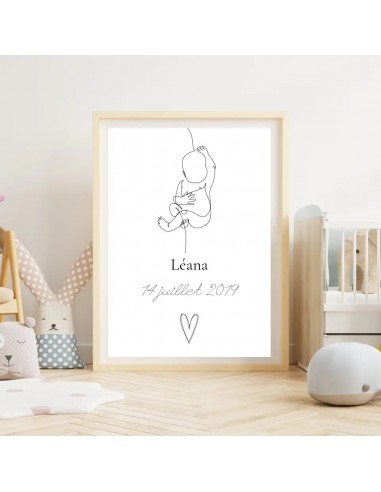 Affiche Personnalisée Minimaliste Bébé commande en ligne