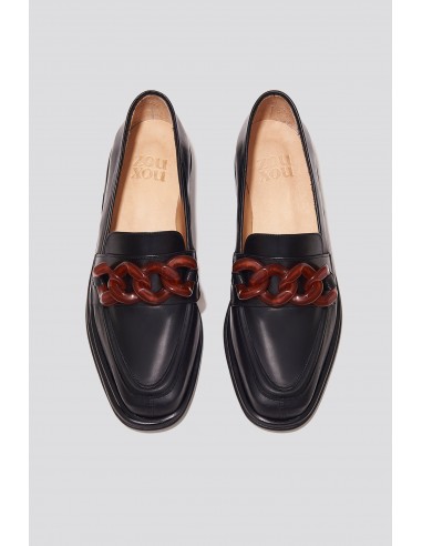 Alma Loafer in Black/Amber soldes