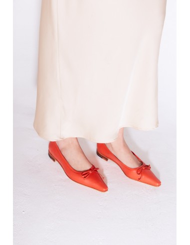 Ema Bow Flat in Tomato Size 40 outlet