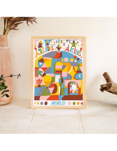 "Arcadas Sobre Arcadas" 50x70cm limited edition screen print by 44flavours 50% de réduction en Octobre 2024