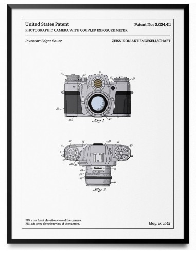 Affiche de brevet - Appareil photo reflex Fin de série