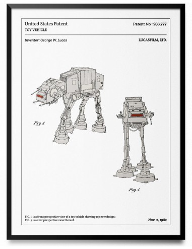 Affiche de brevet - Star Wars - AT-AT Imperial Walker est présent 