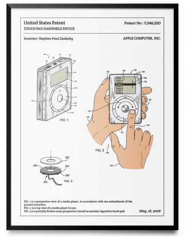 Affiche de brevet - iPod