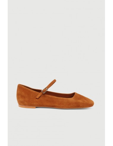 Julieta Mary Janes in Caramel Suede basket pas cher