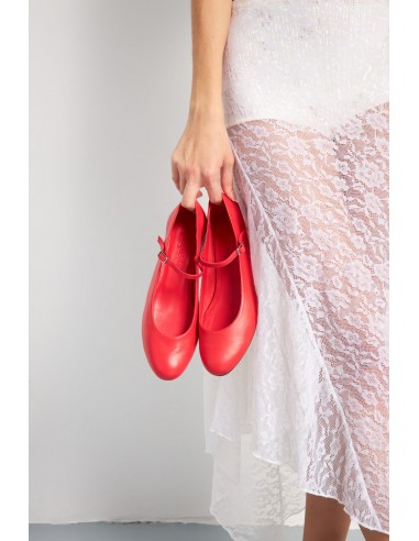 Emilia Mary Janes in Red Leather Le MVP de beaucoup