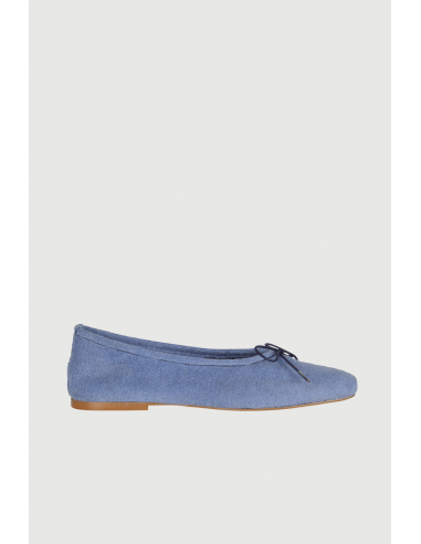 Sienna Ballet Flats in Marine Cotton Terry des créatures d'habitude