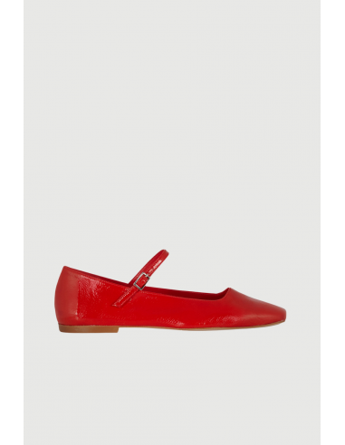 Julieta Mary Janes in Red Patent Leather Livraison rapide