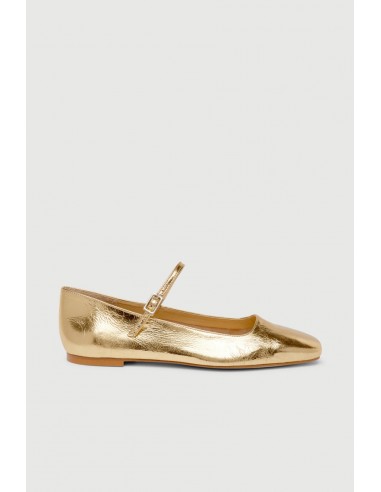 Julieta Mary Janes in Gold Leather de l' environnement