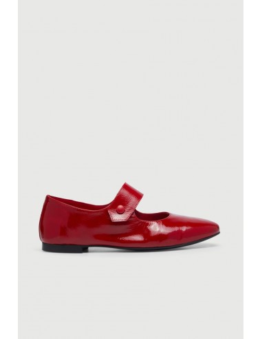 Greta Mary Janes in Red Patent Leather Paris Déstockage Promo