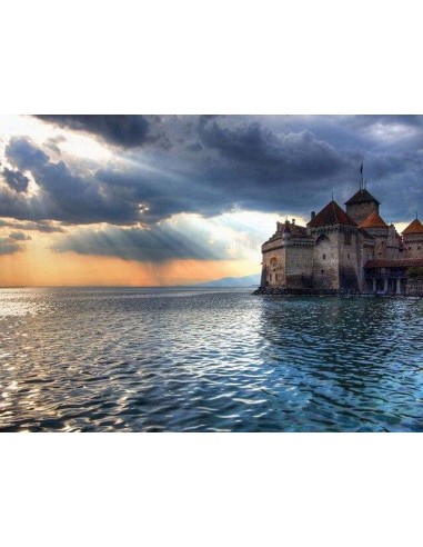 Broderie Diamant Château de Chillon les ctes