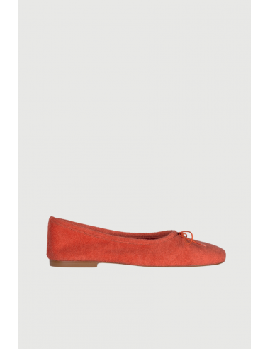 Sienna Ballet Flats in Orange Cotton Terry en ligne des produits 