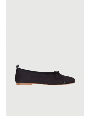 Sienna Ballet Flats in Black Satin en ligne