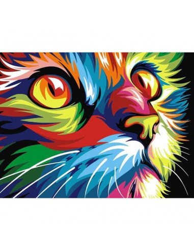 Broderie Diamant Tête de chat Multicolore Comparez et commandez 