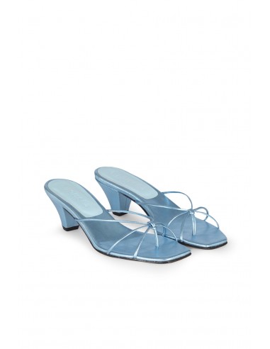 Lottie Sandals in Blue Metallic Leather Vous souhaitez 