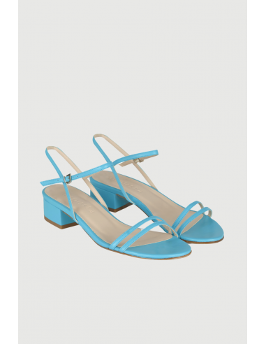 Maisie Sandals in Turquoise Leather de technologie