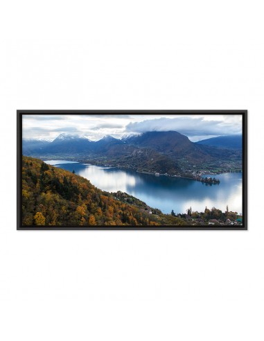 Vue sur le lac d'Annecy depuis les hauteurs de Talloires - panoramique les muscles